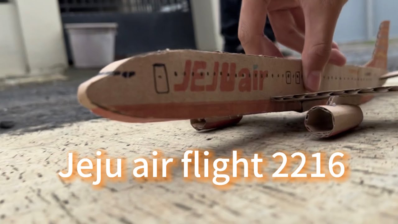 Jeju Air Flight 2216 crash (cardboard version)