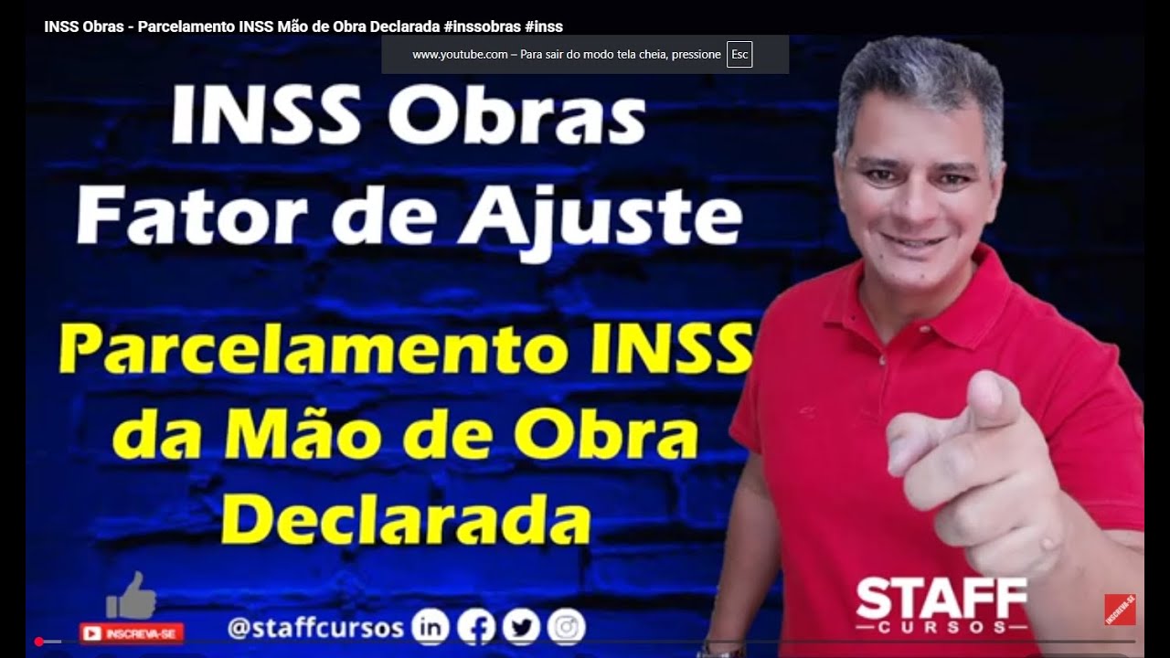 INSS Obras - Posso fazer o parcelamento do INSS da mão de obras?