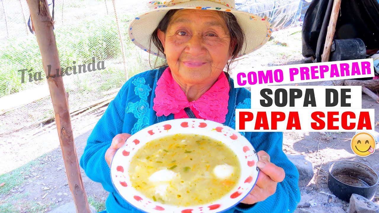 Como preparar sopa de papa seca (video completo) fácil y natural