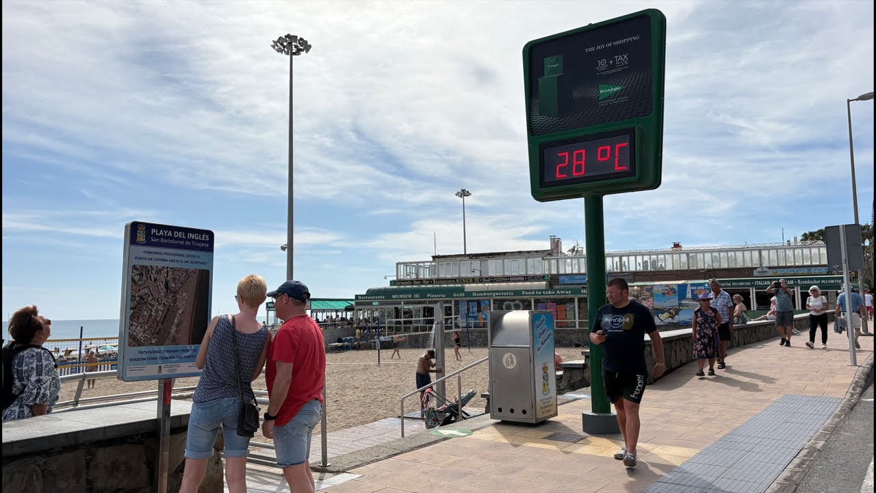☀️Live PLAYA DEL INGLES. Very Pleasant Sunshine. February 8, 2026