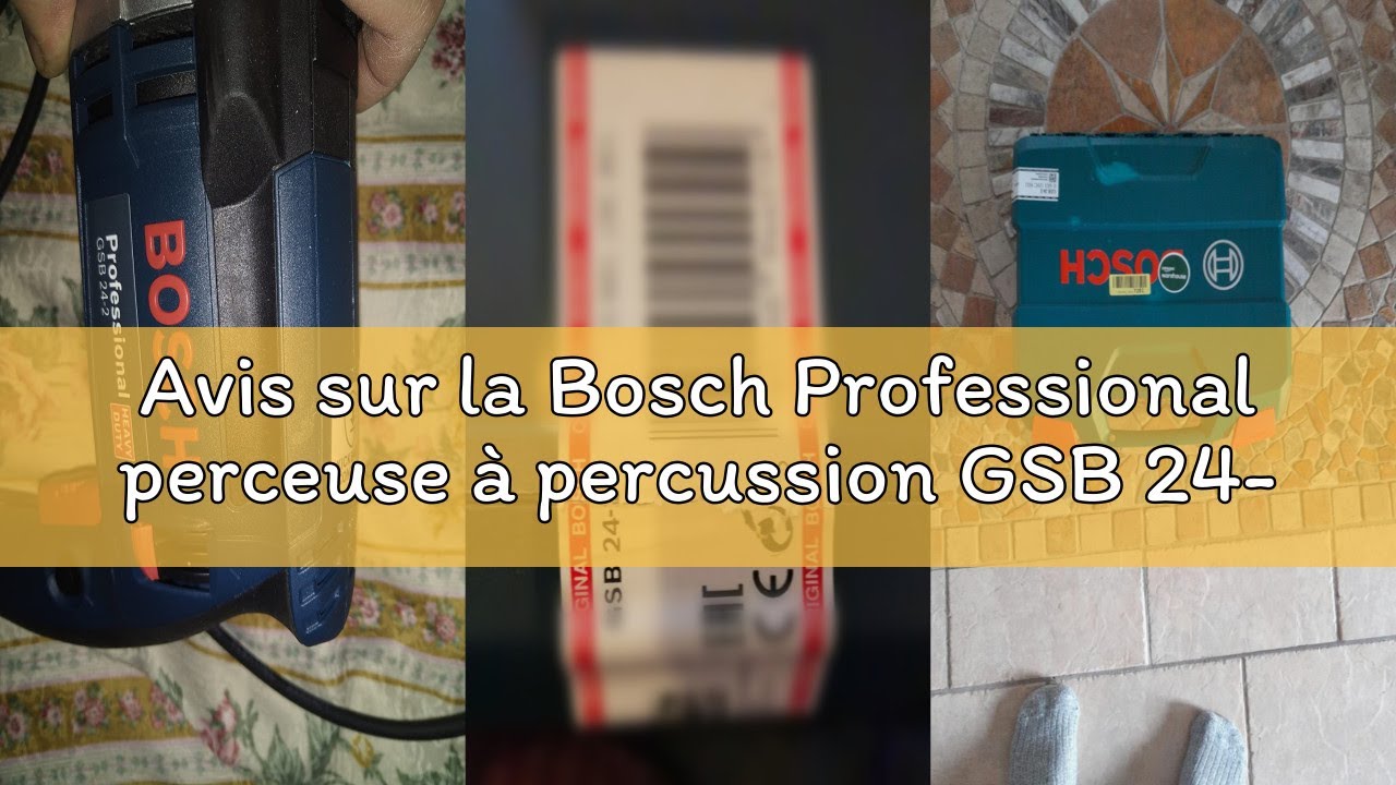 Avis sur la Bosch Professional perceuse à percussion GSB 24-2 (puissance 1 100 W, couple max. : 40/1