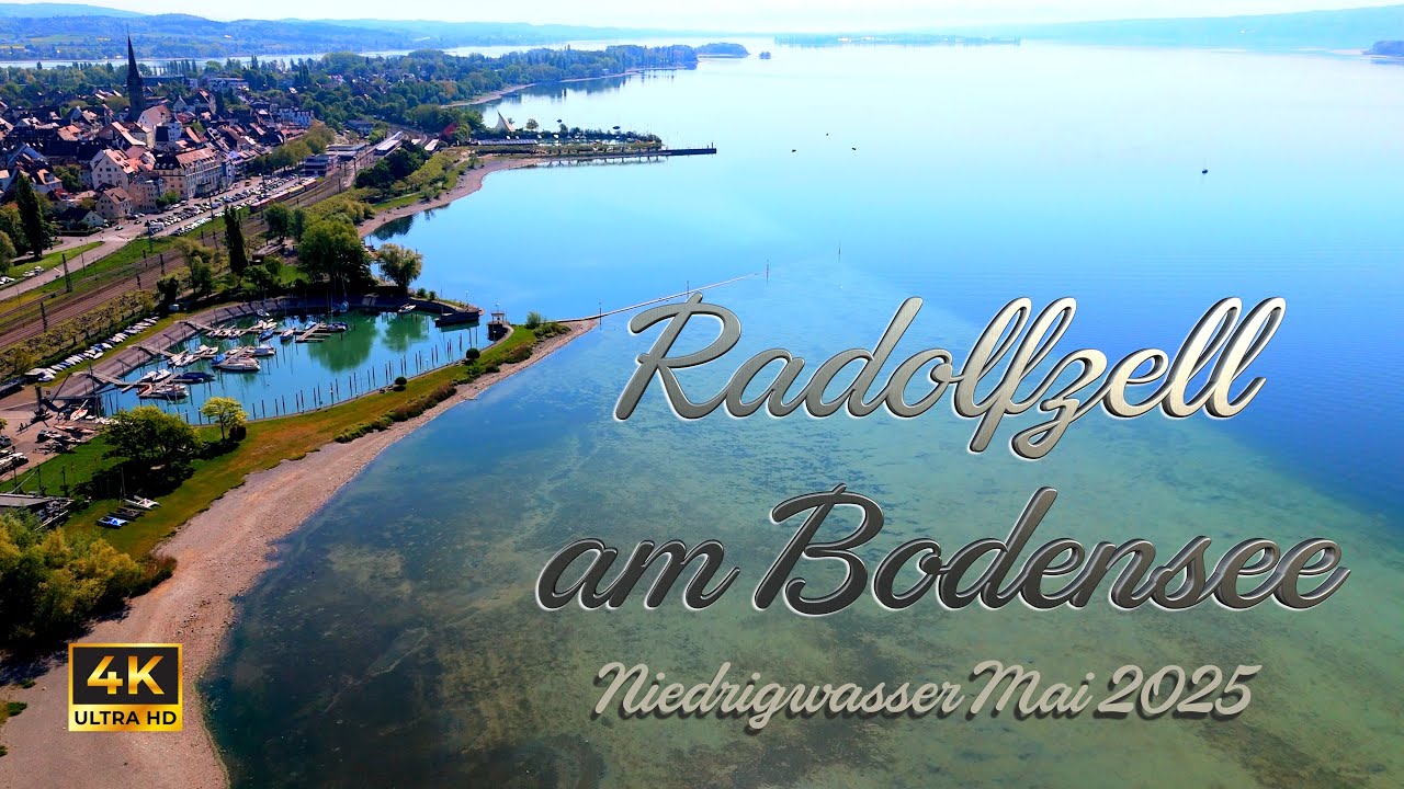 Niedrigwasser 2025 ! Einmalige Eindrücke und Perspektiven des Ufers in Radolfzell am Bodensee