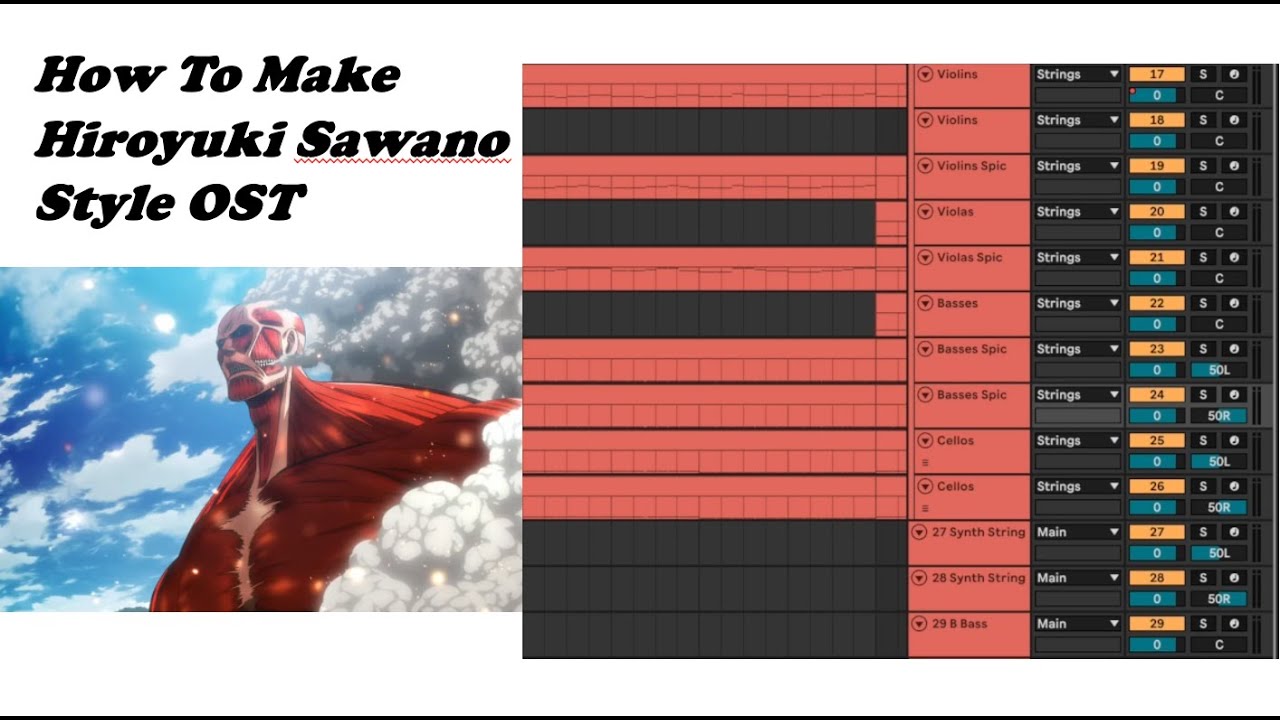 Making a Hiroyuki Sawano style composition + analysis