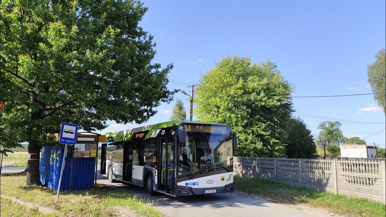 MZK Tomaszów Mazowiecki | Linia 34 | Solaris Urbino 12 IV Hybrid #20 | Kierunek Cekanów I - Pętla
