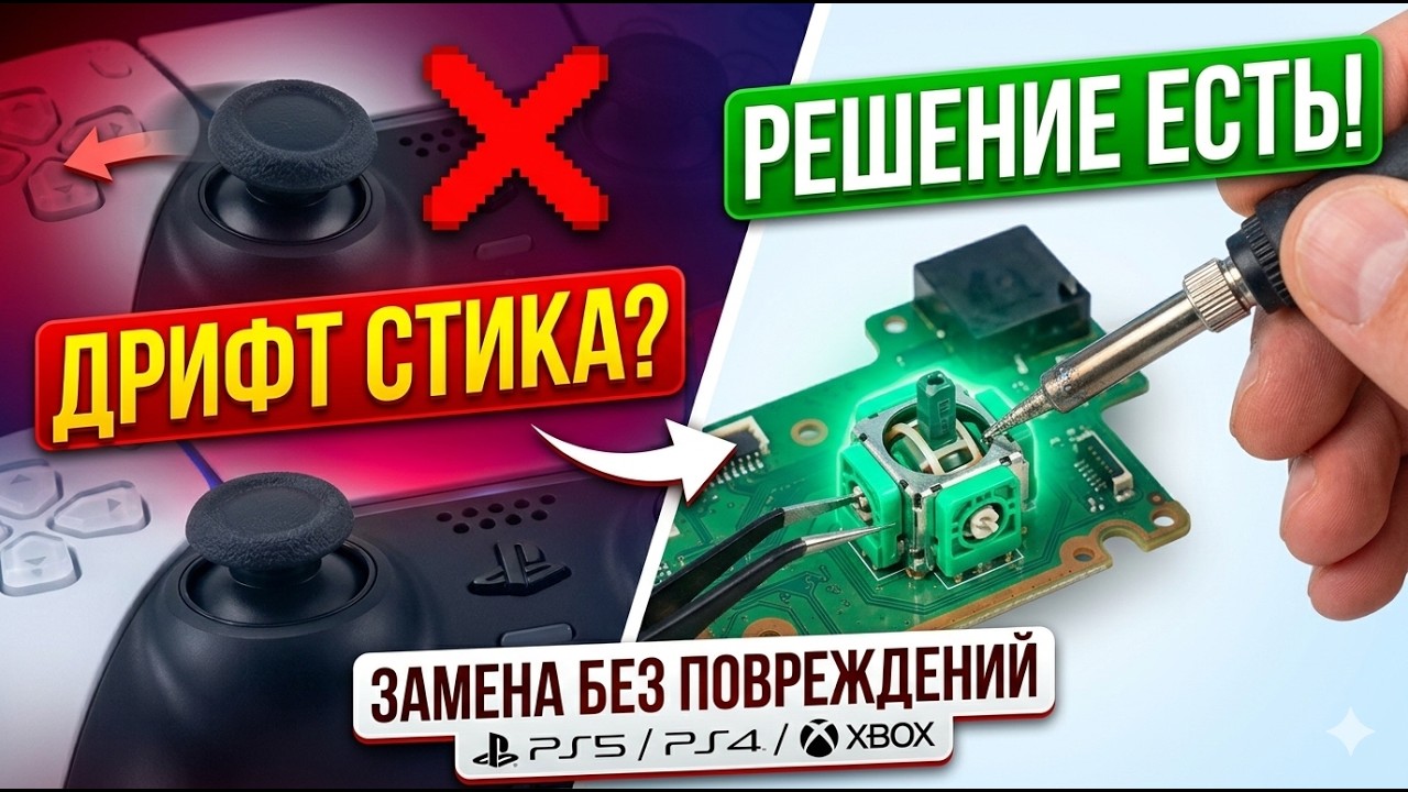 Как заменить аналог на геймпаде? Гайд ремонта геймпада без повреждения дорожек