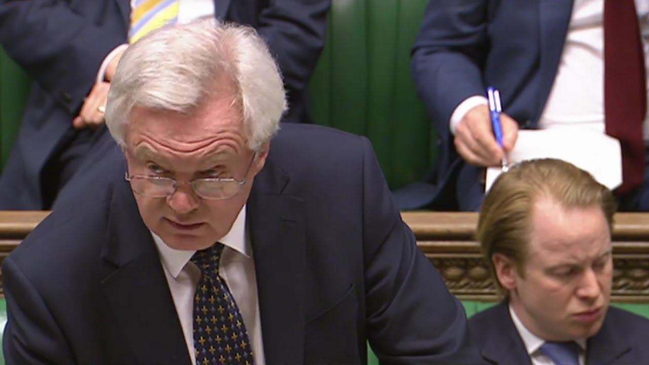 David Davis makes statement in House of Commons -  watch live