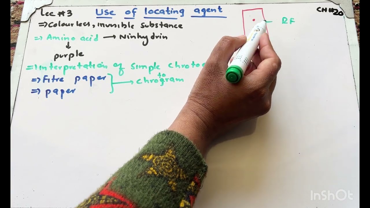 Use of locating agent/lec#3 #chemistry #chromatography #9thchemistry 