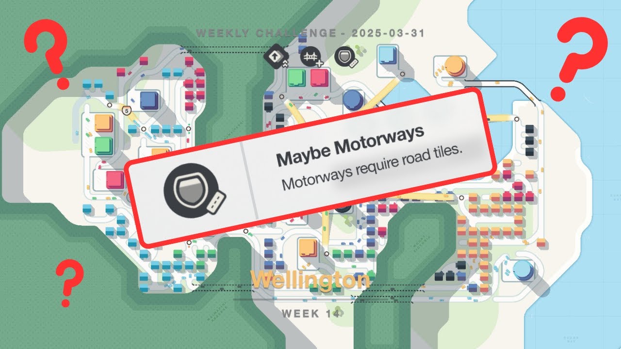 what happens when motorways require road tiles? (Wellington mini motorways weekly challenge 31/1/25)