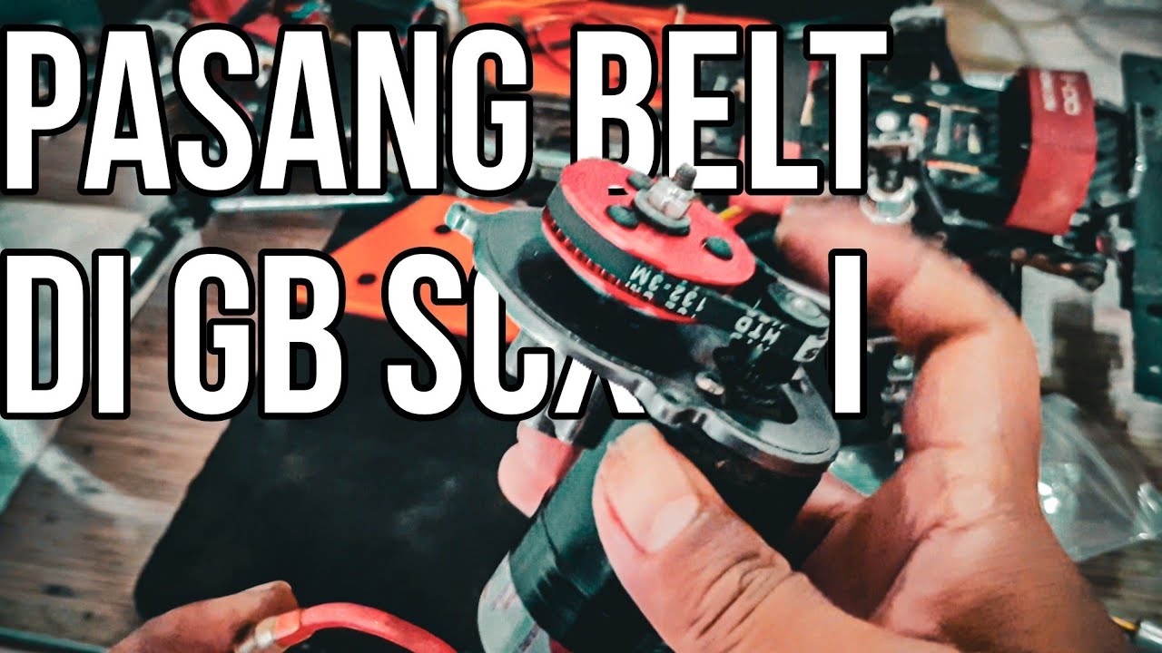 Pasang Belt pada Gearbox SCX 10i