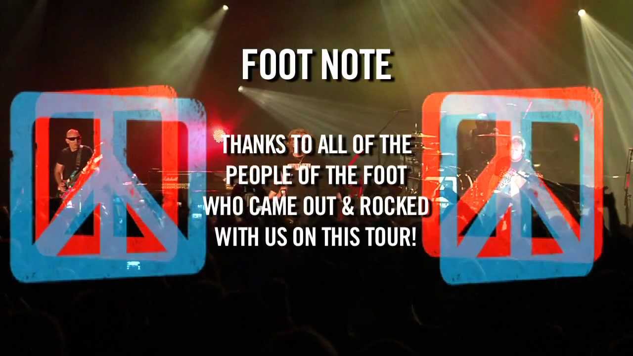 Chickenfoot Footnote (Different Devil Tour 2012 Time Lapse + Thanks)