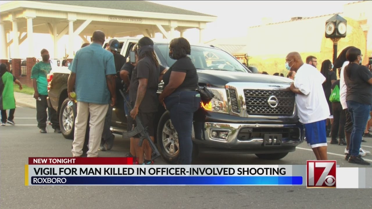 Protest held after man killed in Roxboro officer-involved shooting