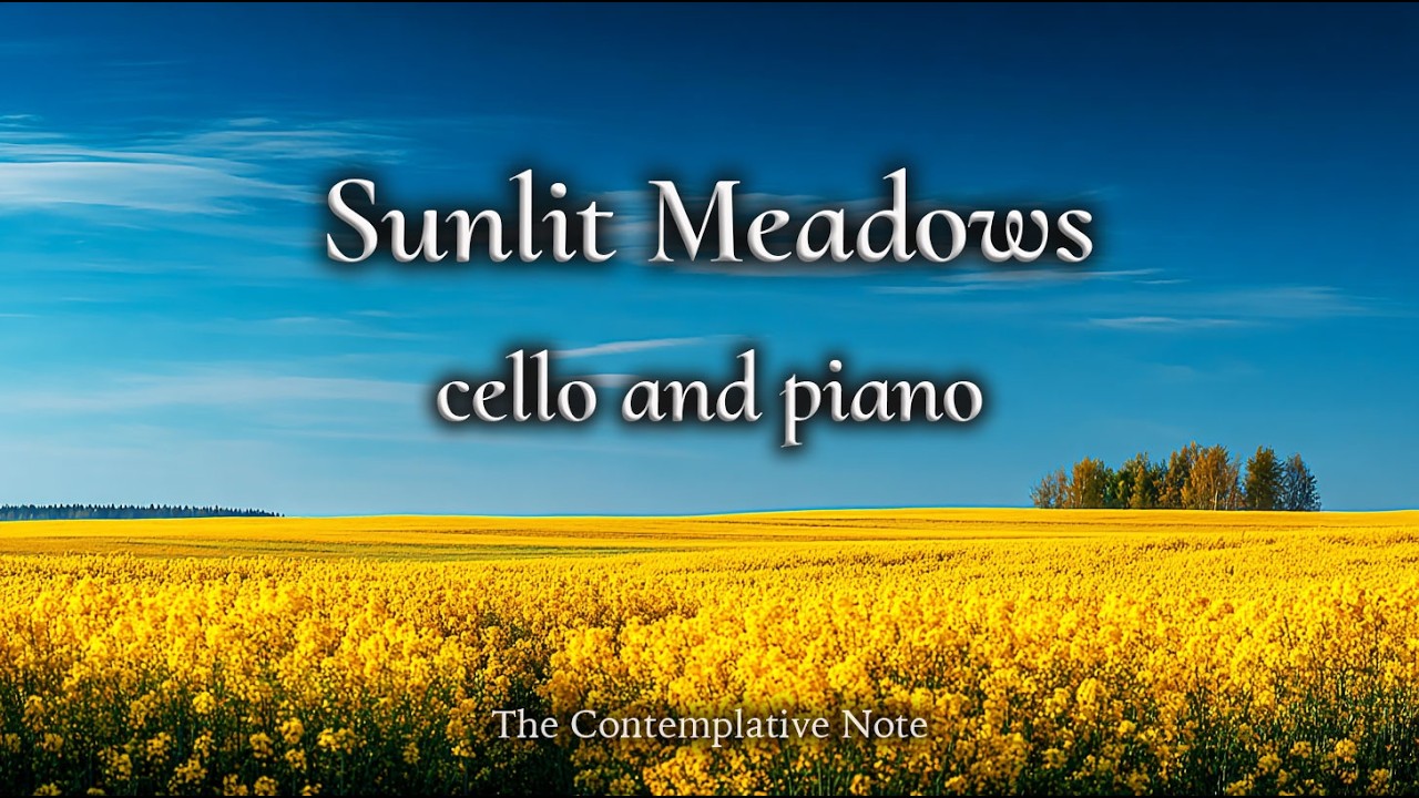 Sunlit Meadows in Bloom 🌼 Soothing Cello and Piano for Relaxation, Reflection & Peaceful Living
