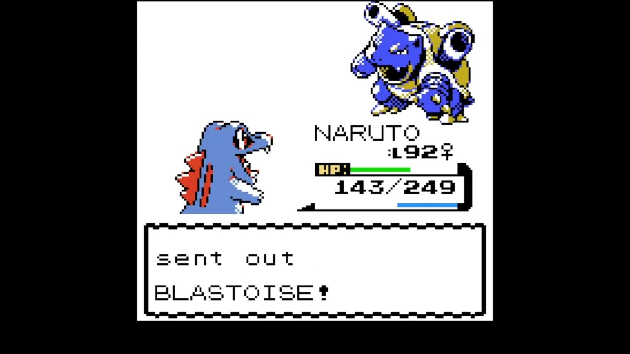 Pok&eacute;mon Crystal: Totodile vs Red (NO ITEMS USED!)