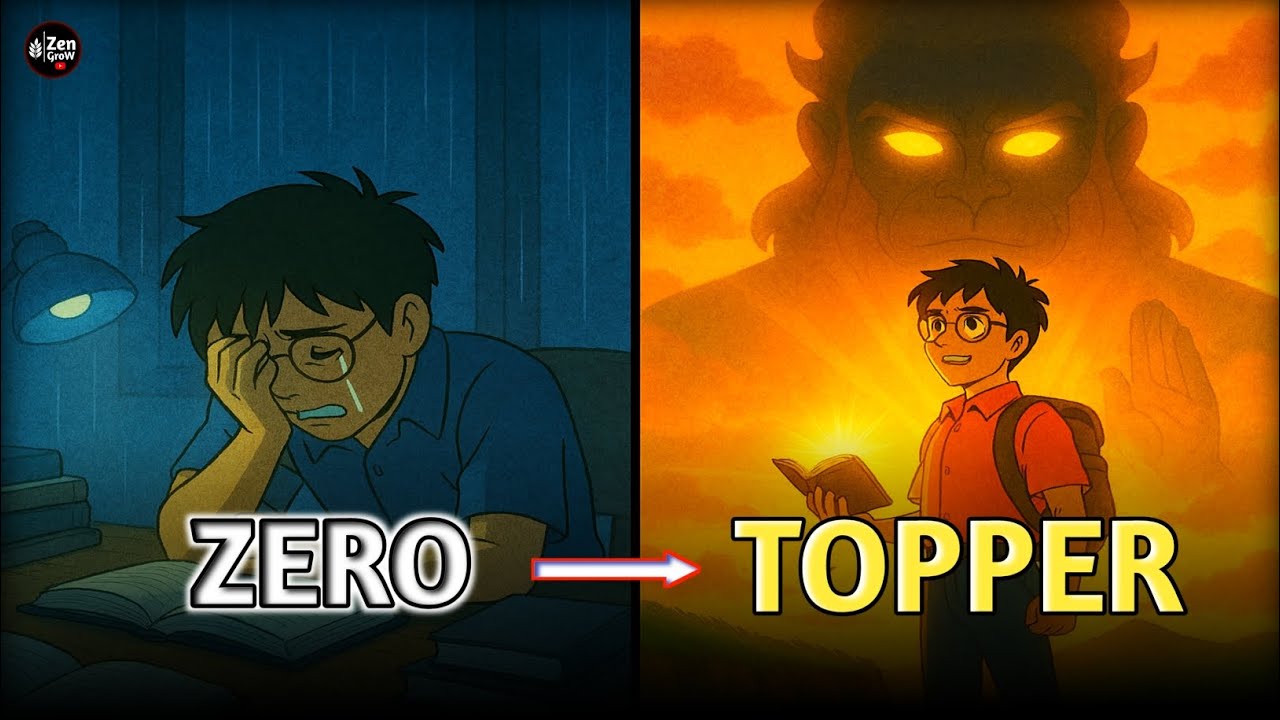 Destroy Distractions: The 'Zero to Topper' Mindset! 🔥 | #inspiration #zengrow #success 
