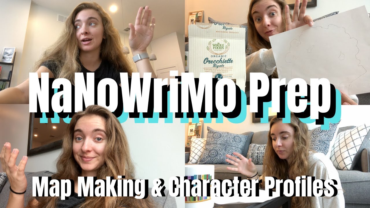 NaNoWriMo Prep! Map Making, Storyboards, Playlists, & Character Profiles // Preptober Writing Vlog