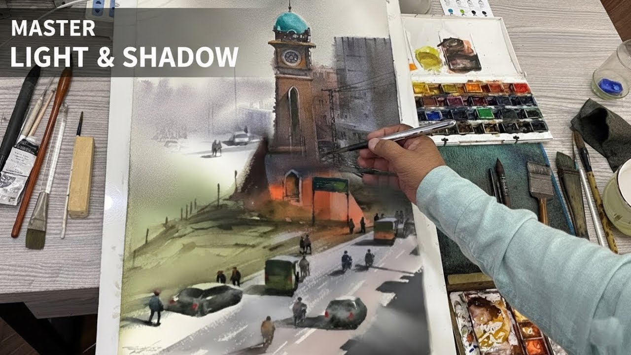 The SECRET to Creating Glow in Watercolors