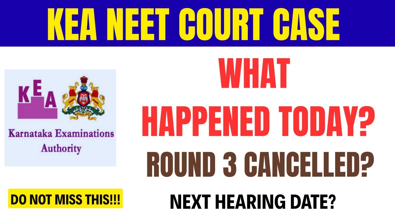 Karnataka HC KEA NEET Verdict Today | Major Court Update | KEA NEET Case Update | KEA Court Case