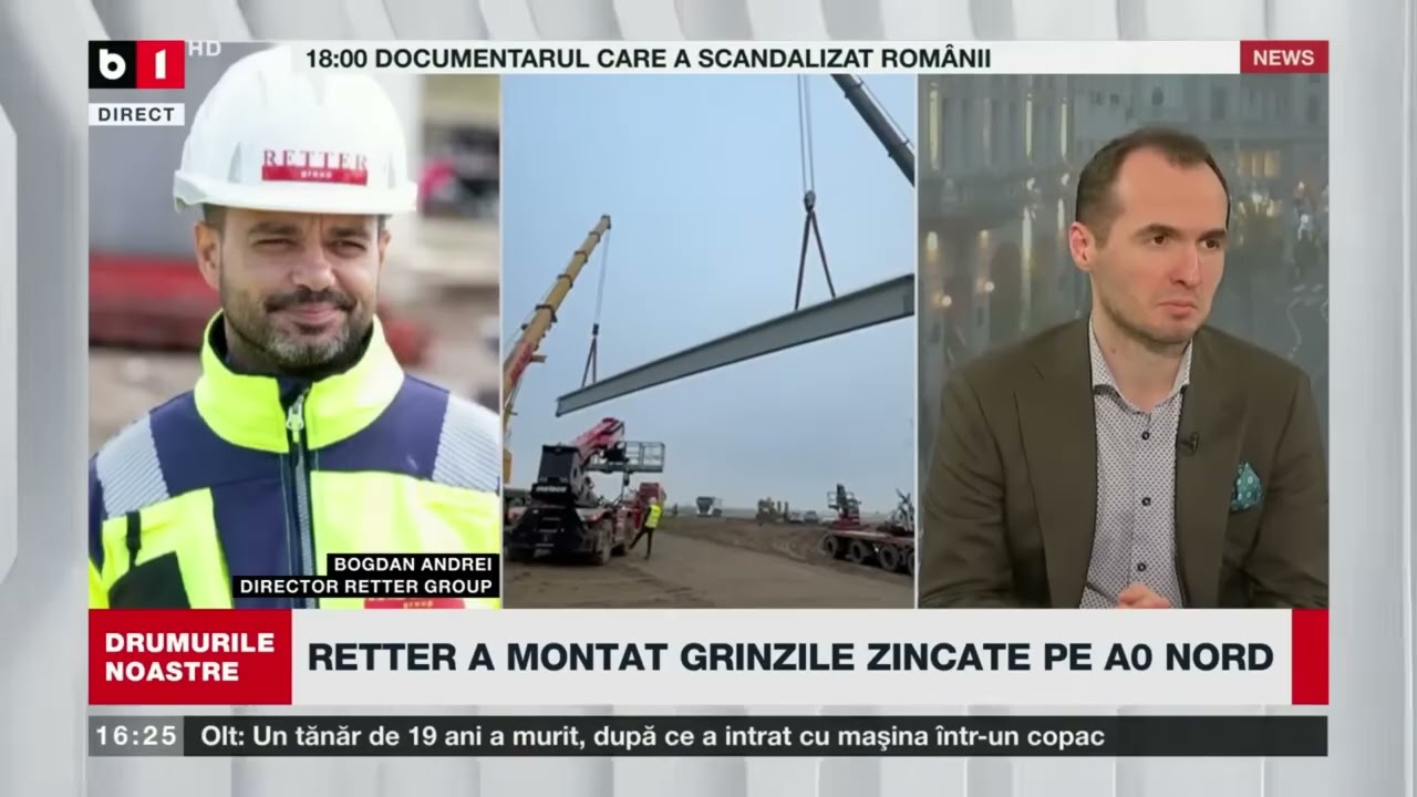 Retter Group a montat grinzile zincate pe A0 Nord - Lotul 1. Povestea grinzilor zincate