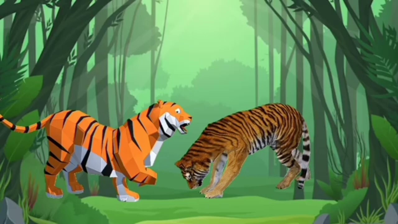 बाघ और गेंडा।। कार्टून विडियो कार्टून स्टोरी कार्टून कहानियां।cartoon bideo.