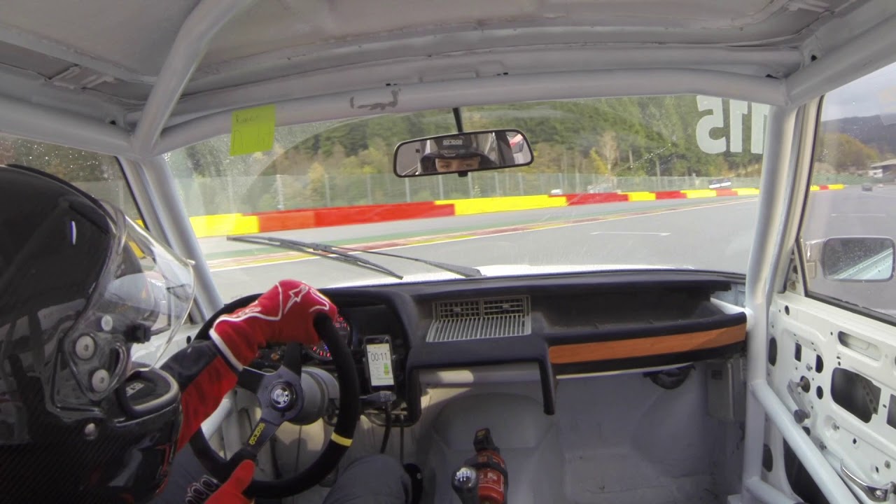 ONBOARD WET Spa-Francorchamps BMW e12 M535i sliding about - Daan Pijl