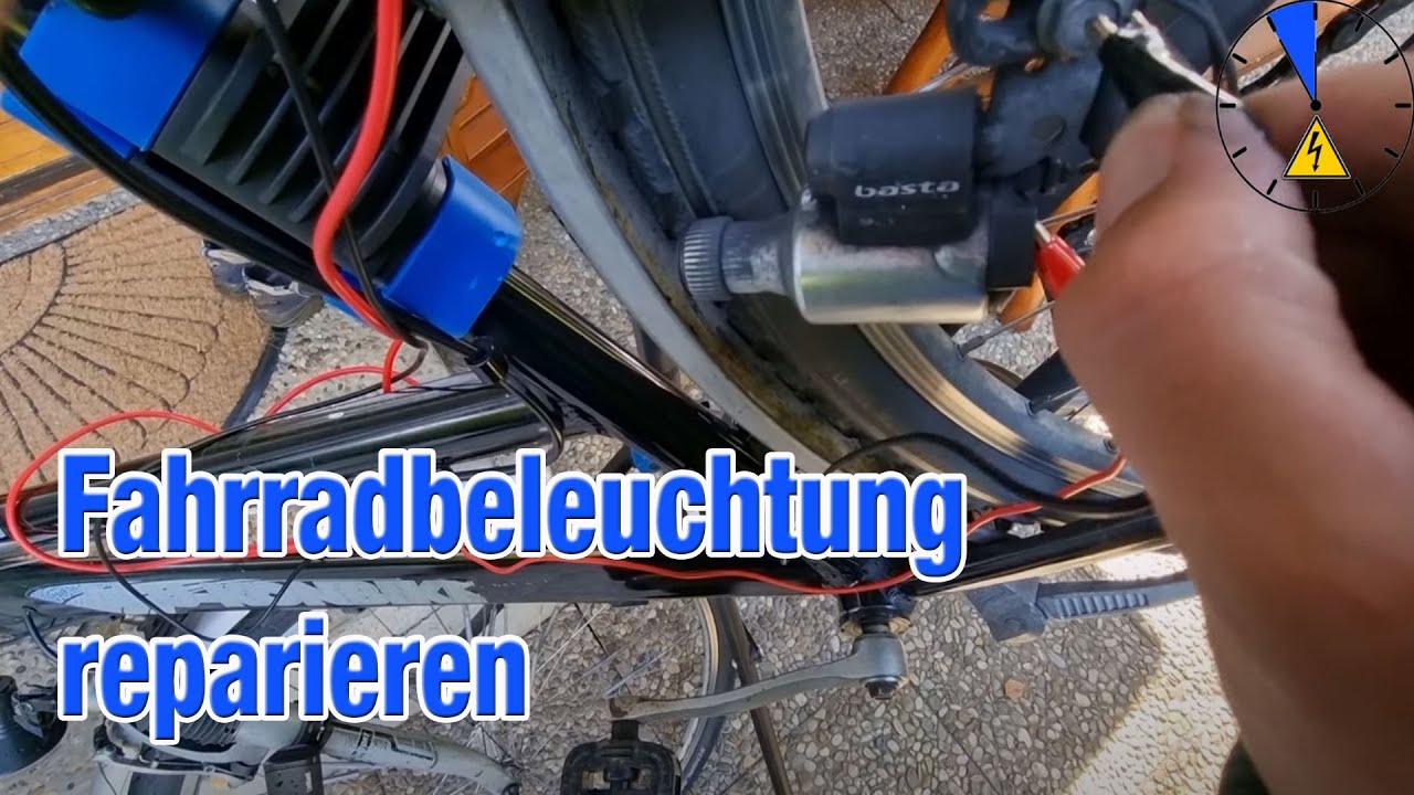 Fahrrad Beleuchtung reparieren Rücklicht defekt von meiner Mutter Dynamo