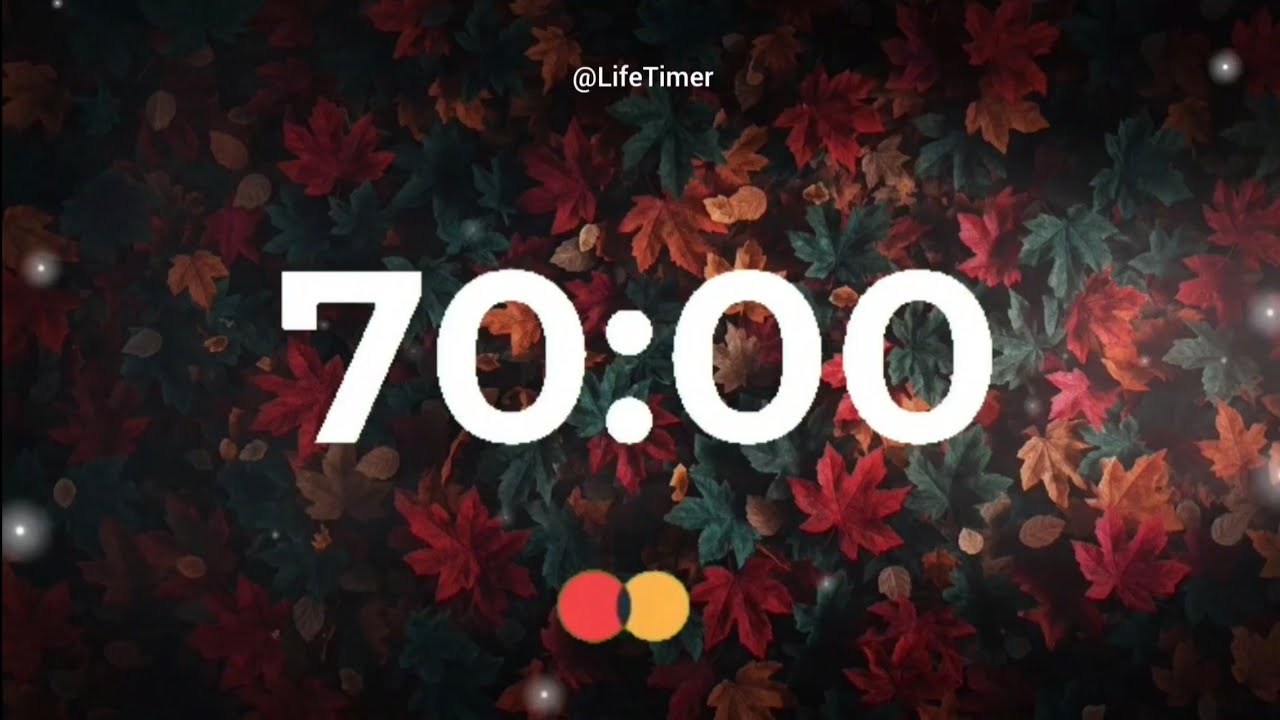 70 Minutes Relaxing Music Timer 🌙 Calm, Focus & Sleep #relaxingtimer 