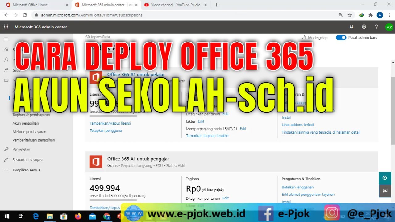 Cara deploy office 365 (2) untuk sekolah Gratis bagi Guru & Siswa dengan Fitur Lengkap