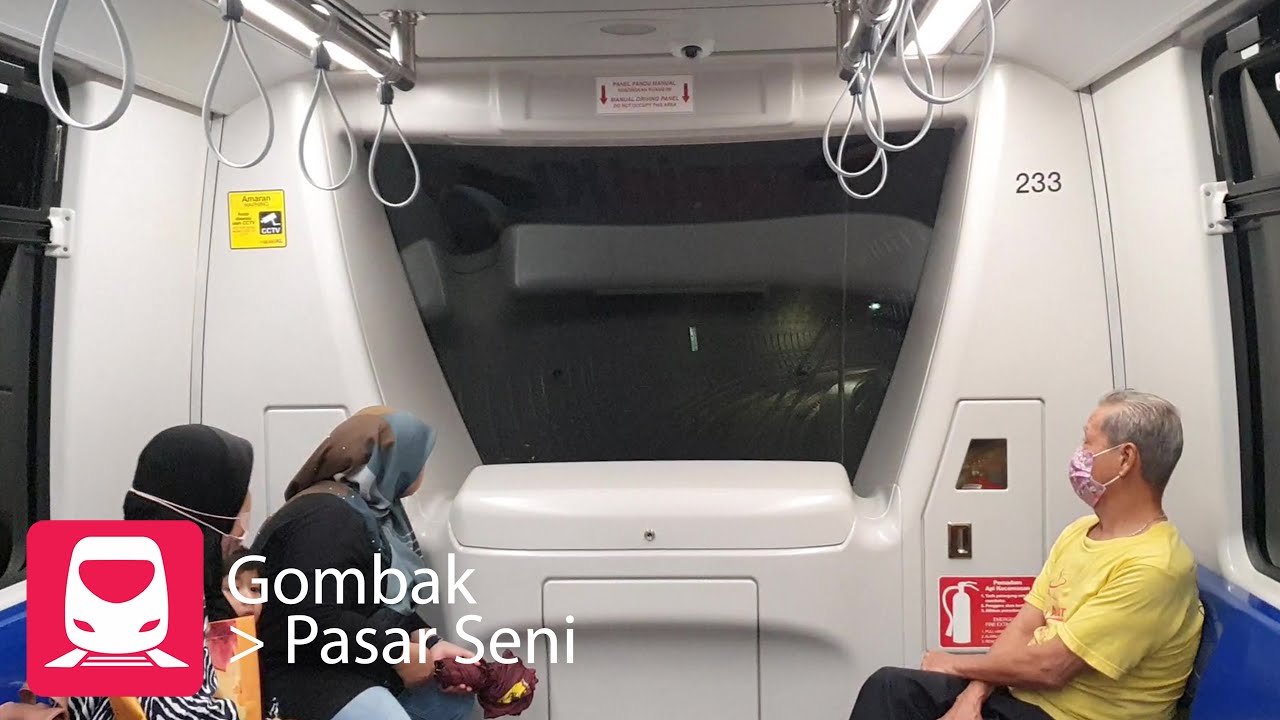 LRT KELANA JAYA LINE FROM GOMBAK TO PASAR SENI