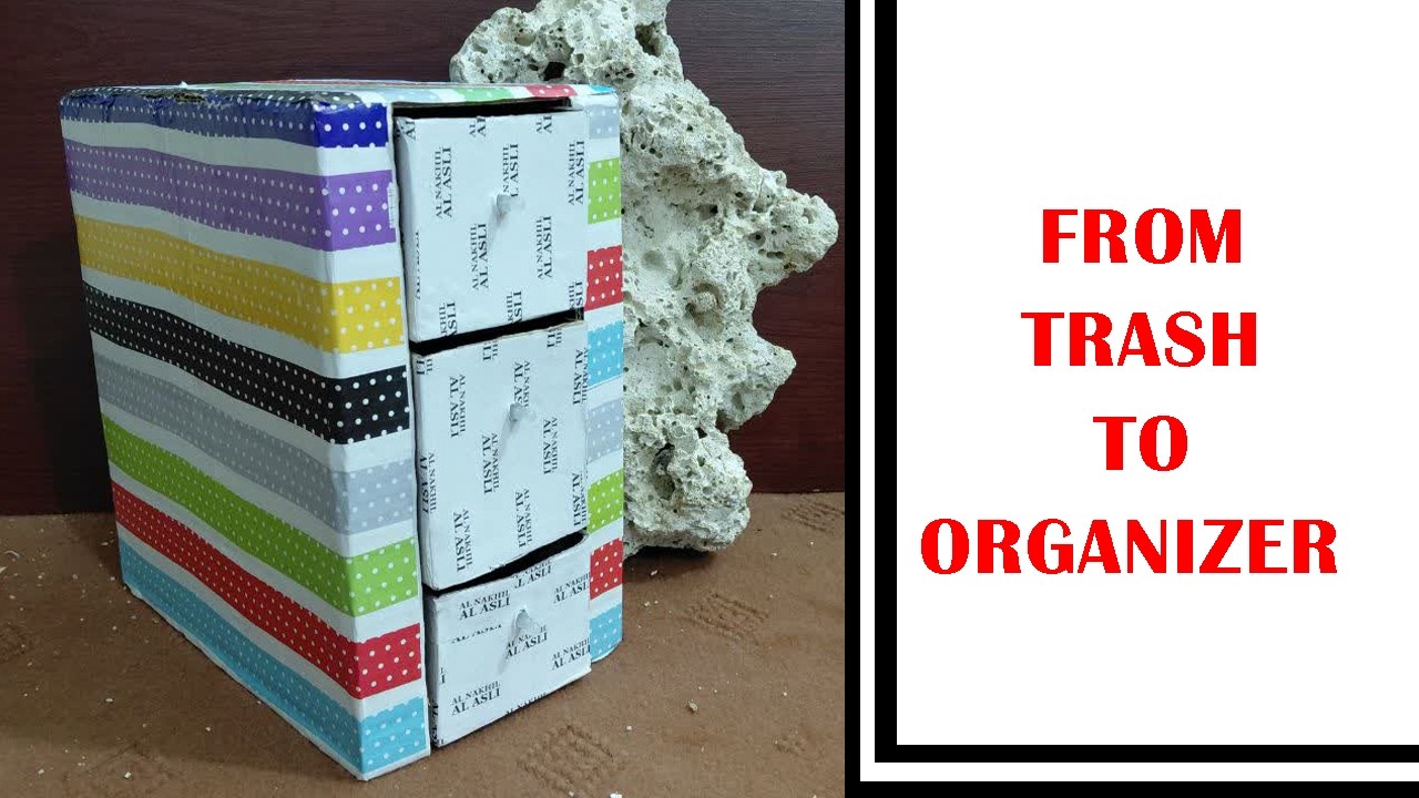 “Turn Old Fruit Boxes into a Stylish Drawer Organizer! 🍎✨”