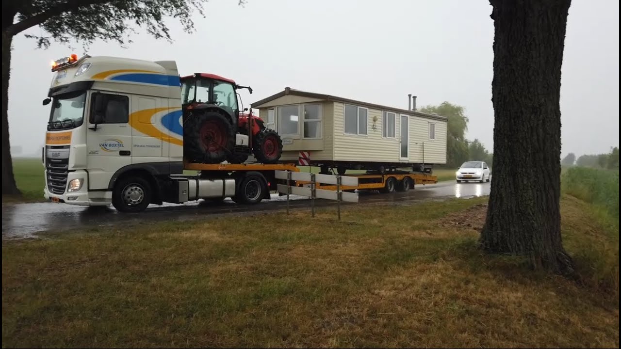 Stacaravan verhuizen naar de bouwplaats - Zelf Een Huis Bouwen