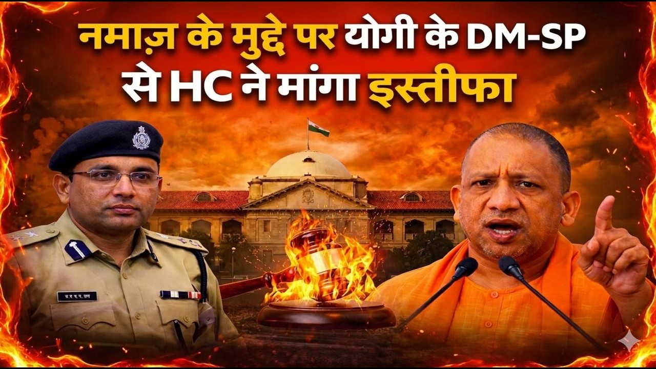 नमाज़ के मुद्दे पर योगी के DM-SP से HC ने मांगा इस्तीफा