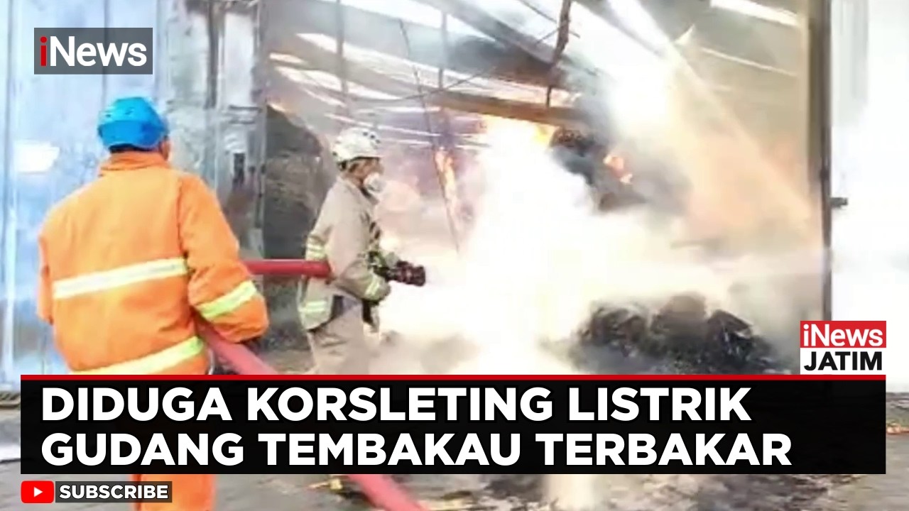 Gudang Tembakau di Blitar Terbakar, Kerugian Capai Puluhan Juta Rupiah | iNews Jatim
