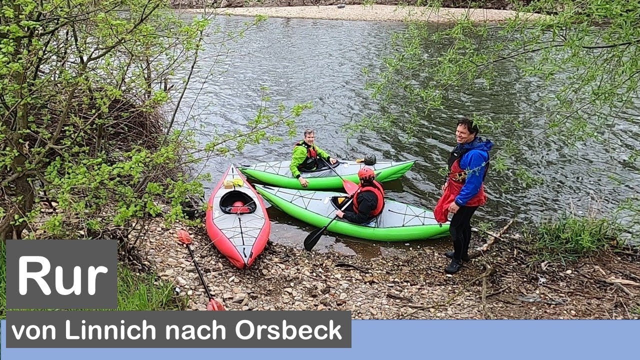 Sohlgleitenspaß auf der Rur - mit 3 Gumotex Swings von Linnich nach Orsbeck
