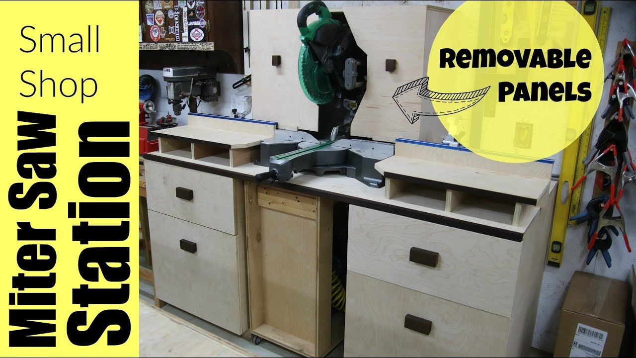 Small Shop Miter Saw Station - Woodworking