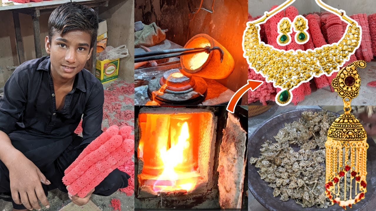 Inside Artificial Jewellery Manufacturing | Gold & Brass Making Step by Step