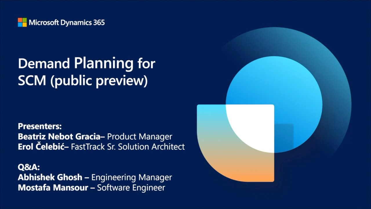 Demand planning for Dynamics 365 Supply Chain Management | TechTalk