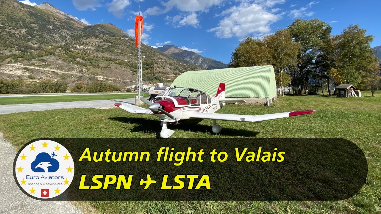Herbstflug mit einer Robin ins Wallis 🇨🇭 | Triengen (LSPN) ✈︎ Raron (LSTA) | VFR