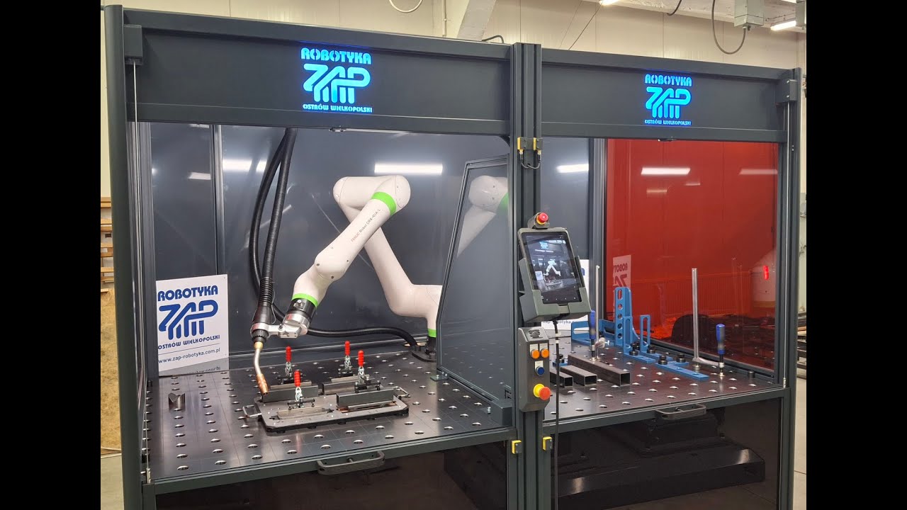Cela spawalnicza z cobotem Fanuc i spawarką Fronius od ZAP-Robotyka