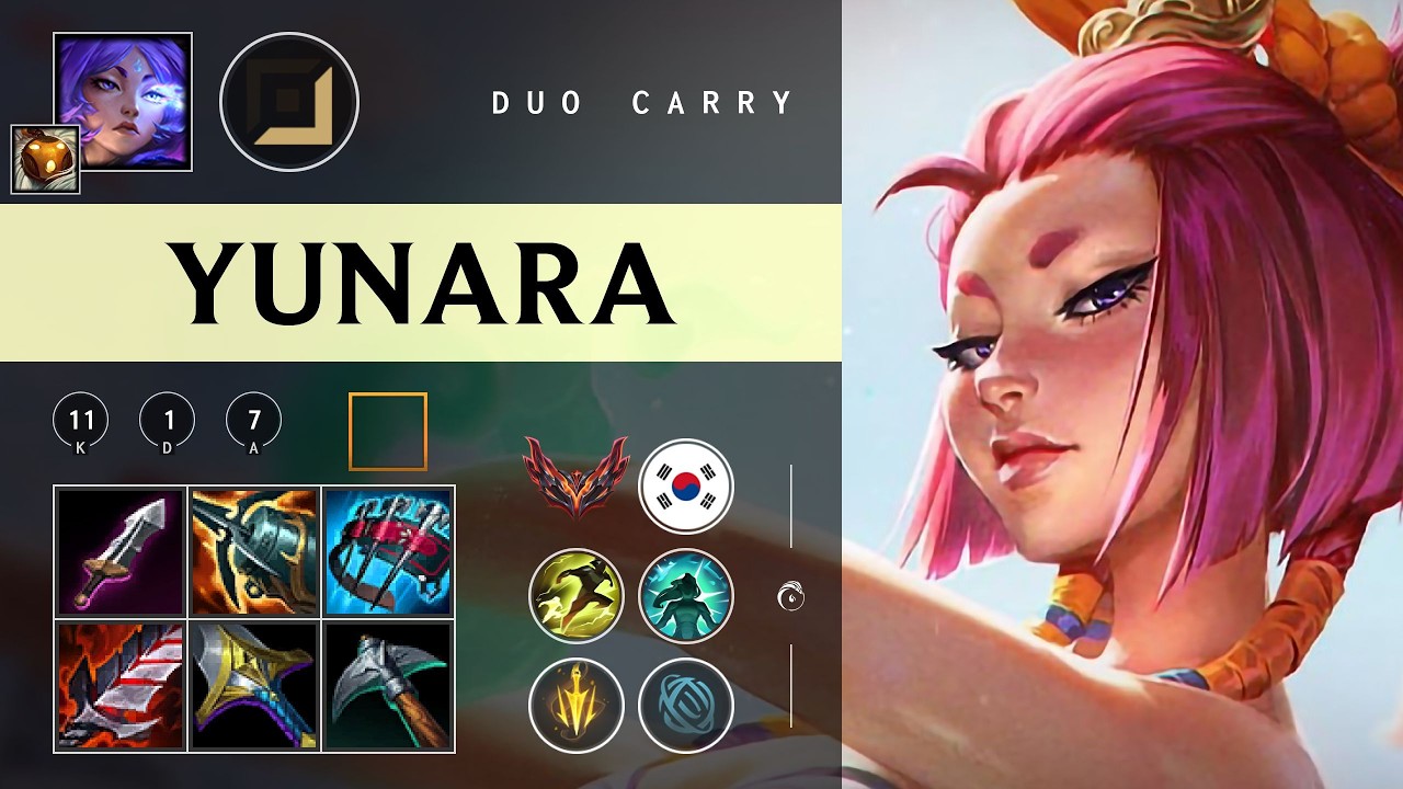 Yunara Carry vs Seraphine - KR Grandmaster Patch 26.03