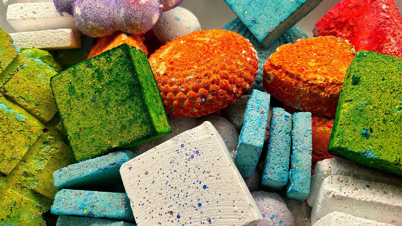 ASMR| colorful variety gymchalk Crush| Happy Sunday ❤️