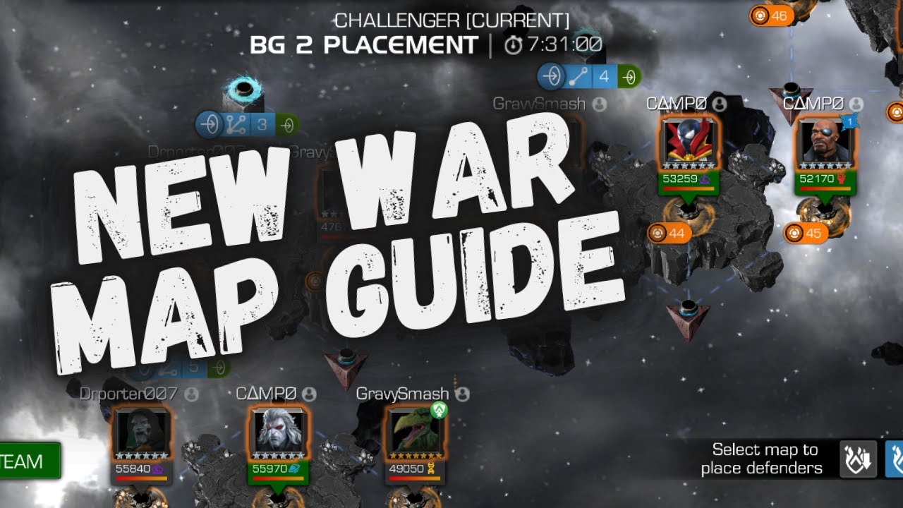 New War Map Guide! Everything You Need to Know About the New AW Map! | Marvel Contest of Champions