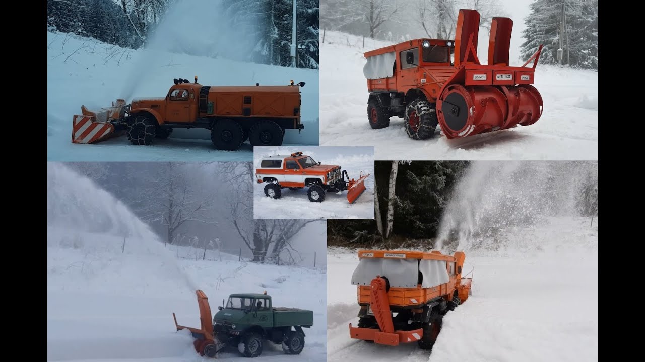 Own made r/c snow blowers (scale 1/10 )