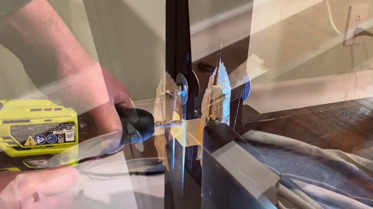 Fixing bed frame corner (mortise and pins broken) #diy #bedframe