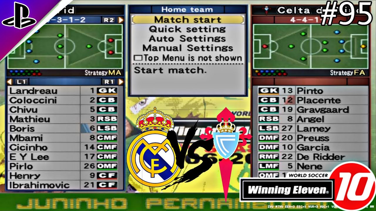 Winning Eleven 10 Real Madrid Master League - Madrid Jumpa Celta Kembali Kian Lama - Part 95