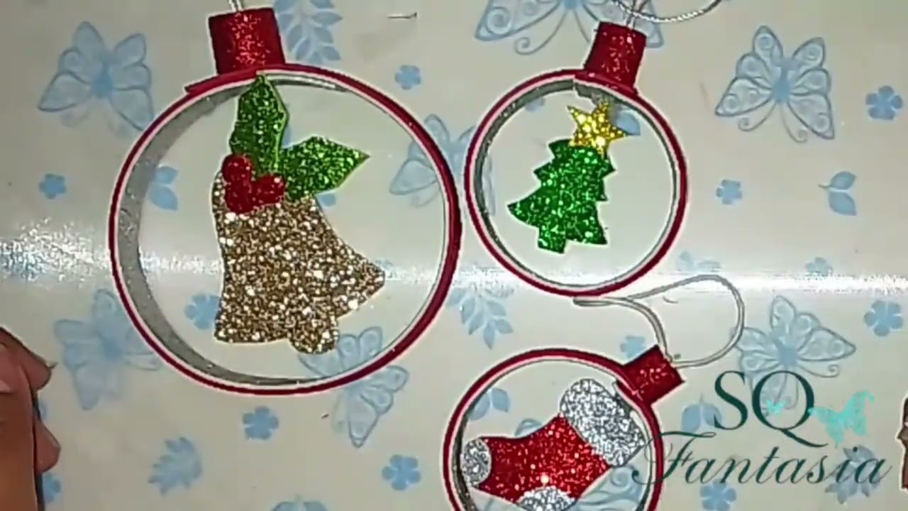 Cómo hacer Adornos Navideños Fáciles y Brillantes en Goma Eva | Ideas para Decorar y Vender 🎄✨