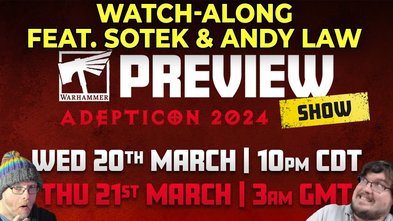 Adepticon Reaction Steam & Live Q&A w/ Andy Law & Loremaster of Sotek