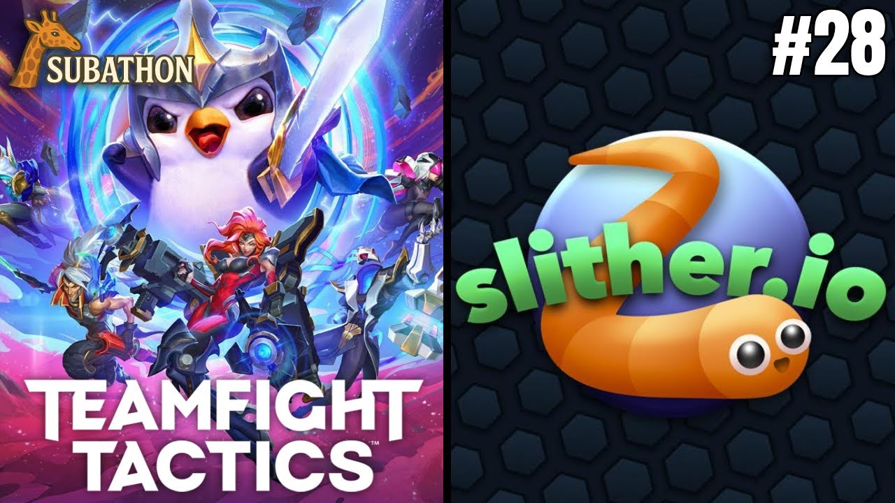 SUBATHON PART 28 - Dimulai dengan gym, ngedit, dan main Teamfight Tactics terus Slither.io