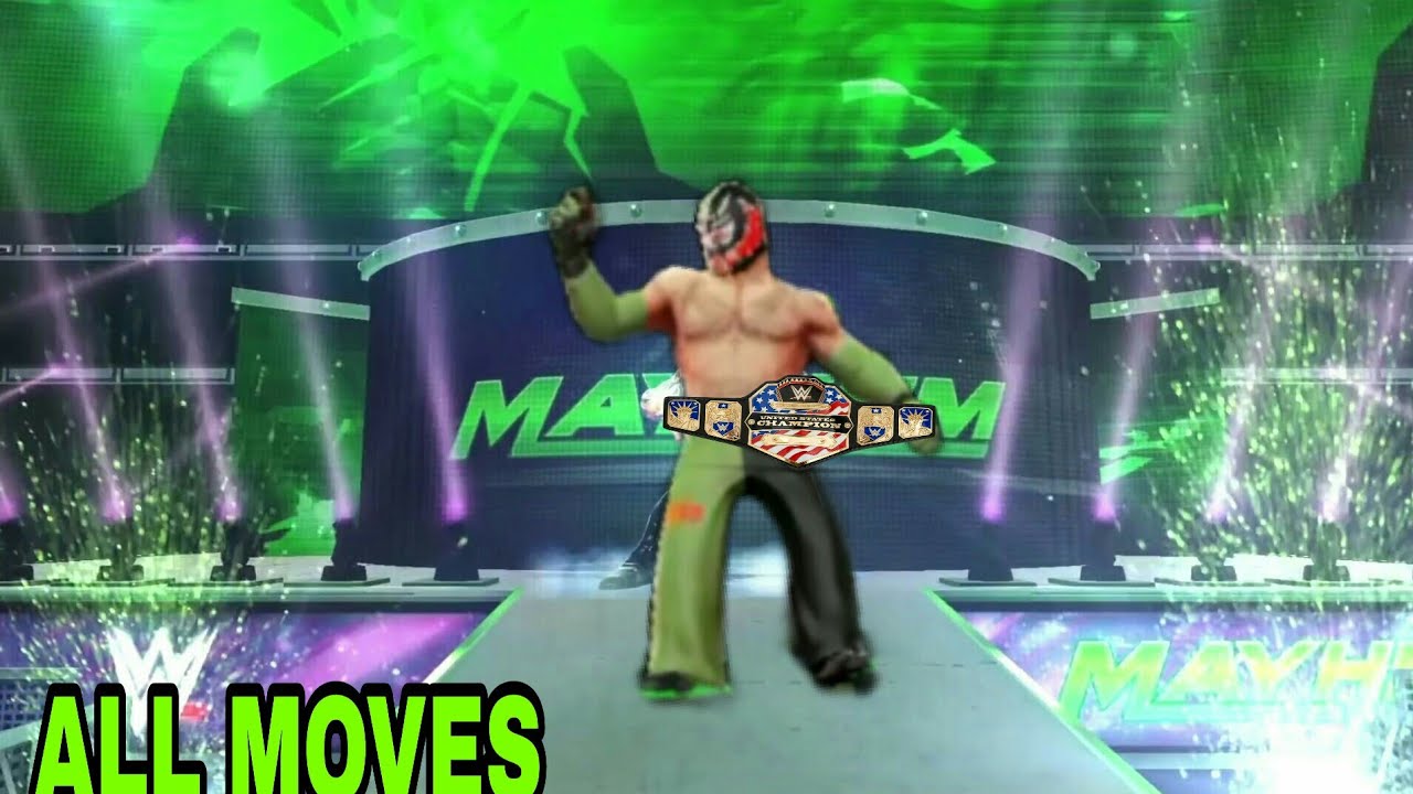 WWE Mayhem Game all moves of Rey mysterio by Bacxer gaming