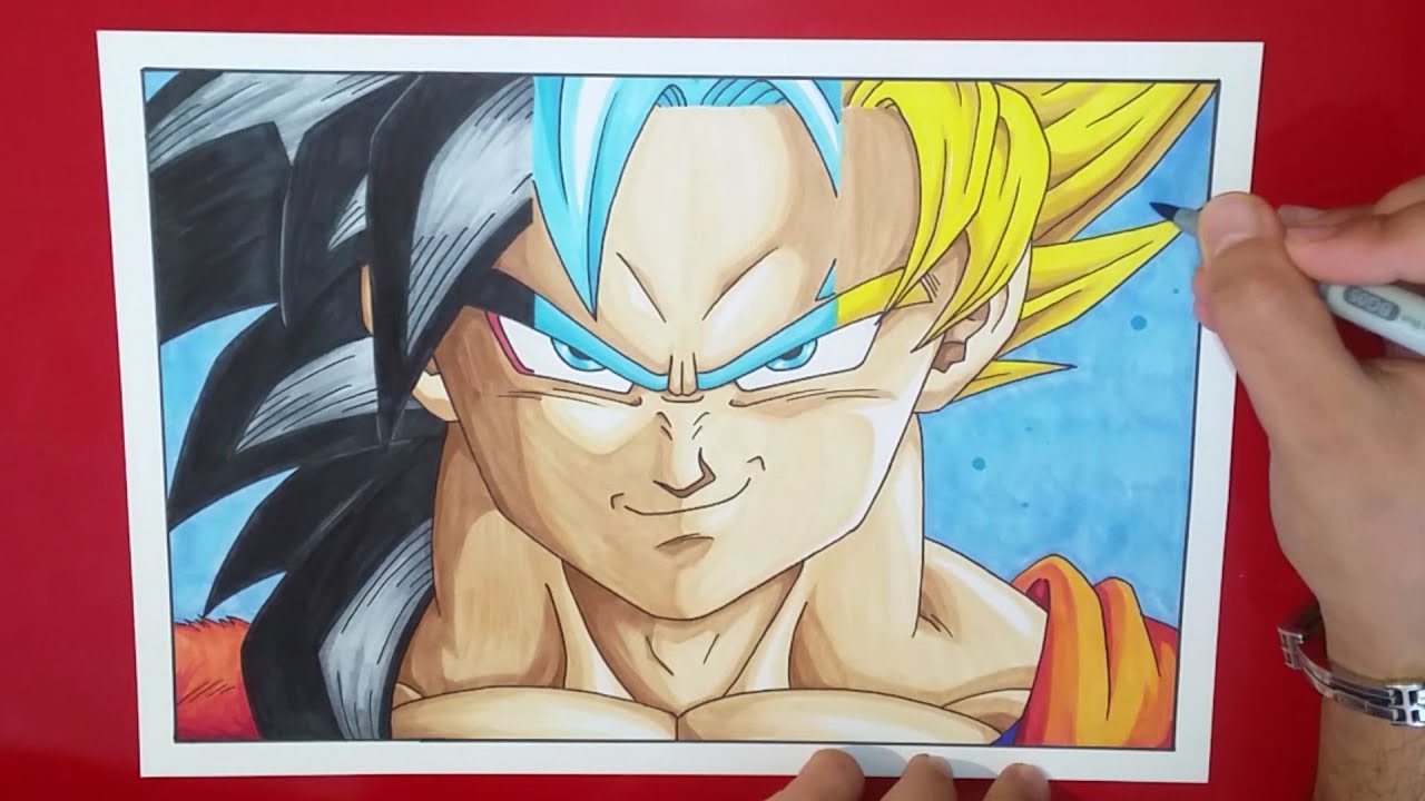 Drawing Son Goku | SSJ4 / SSGSS / SSJ2 | TolgArt
