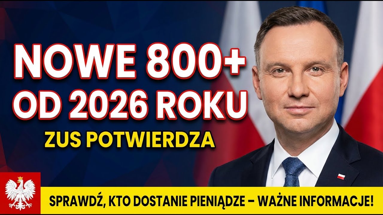 800+ dla emeryt&oacute;w od stycznia 2026 &ndash; ZUS potwierdza! Sprawdź, czy dostaniesz pieniądze